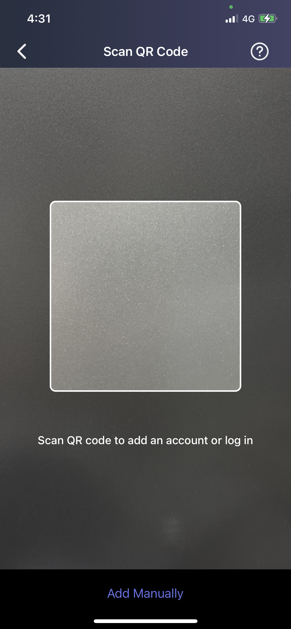 Log In with a QR code